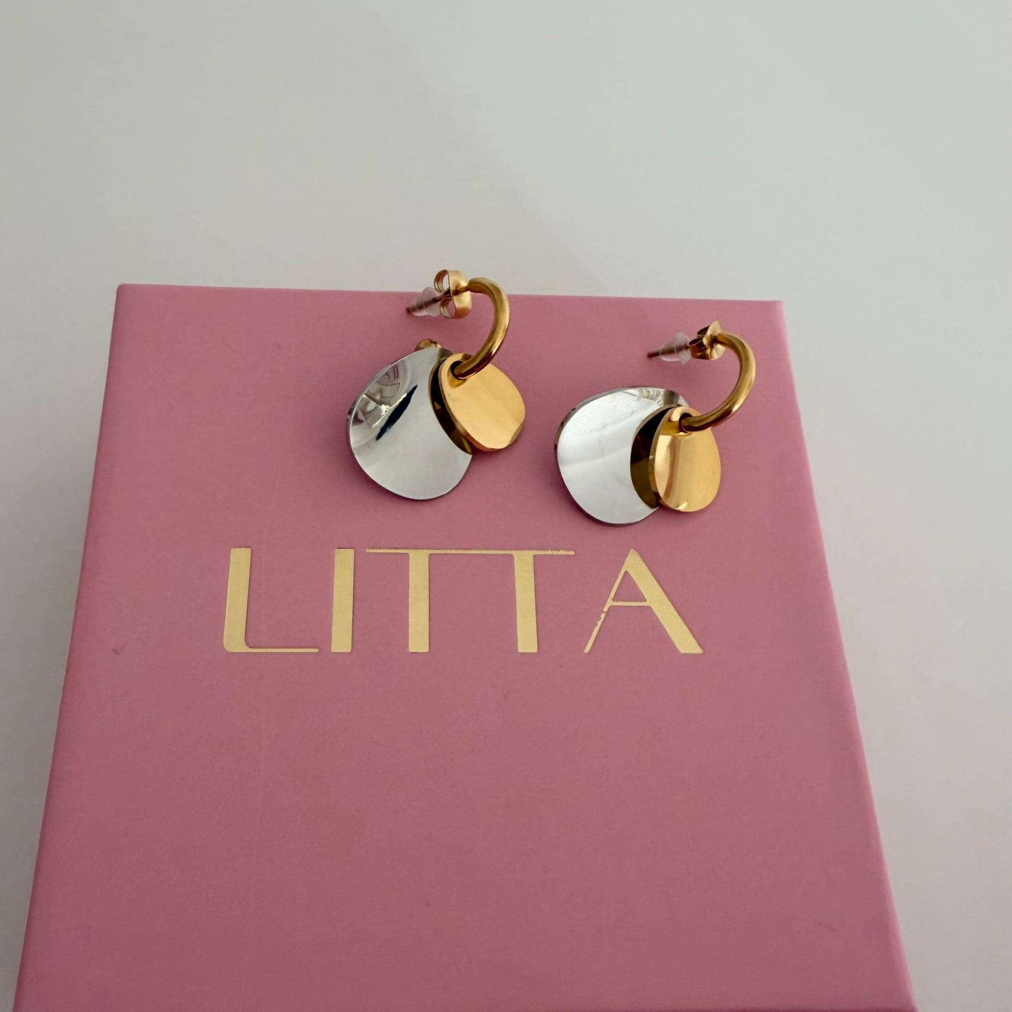 Zlatno-srebrne minđuše